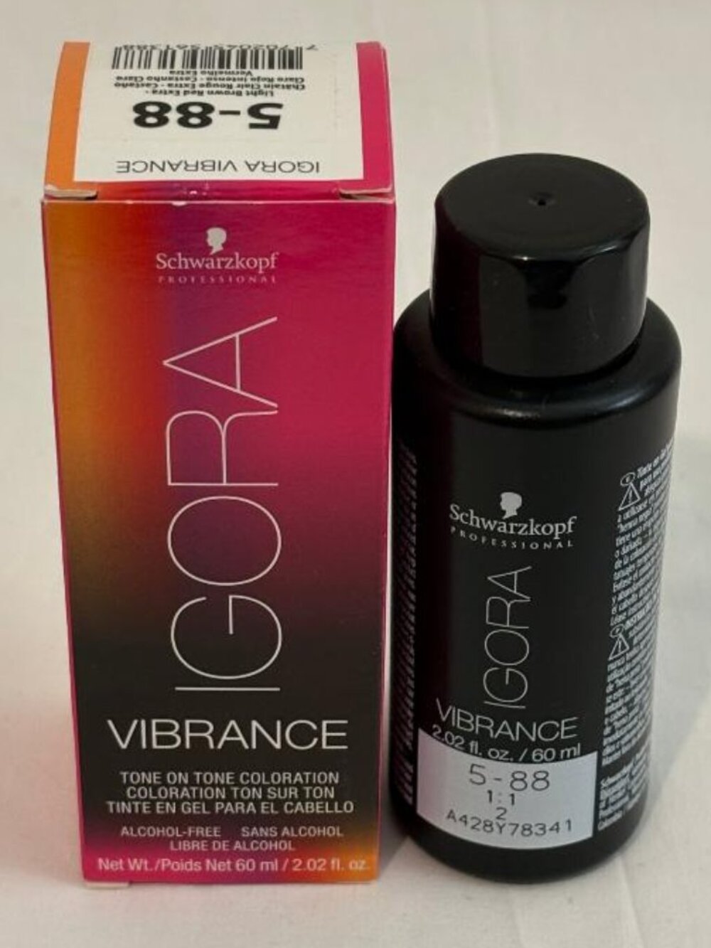 Igora Vibrance Tone on Tone Coloration 5-88 Light Brown Red Extra